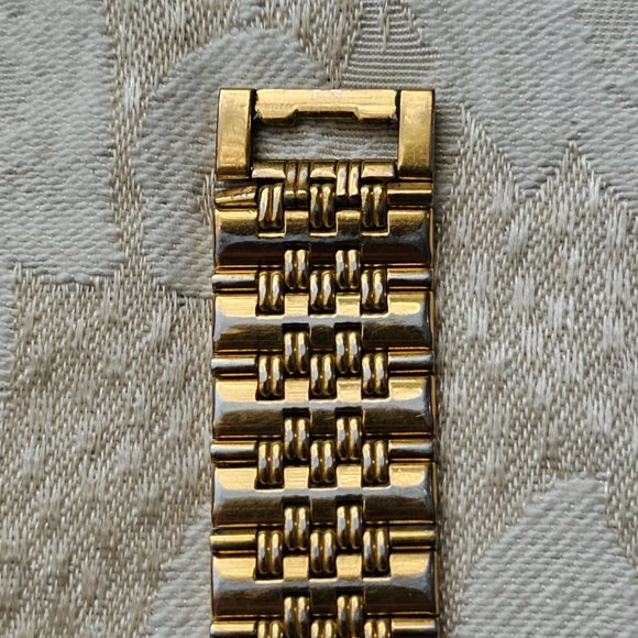 Elgin Black and Gold Tone Diamond Quartz Stainless Steel Watch - Picture 12 of 16